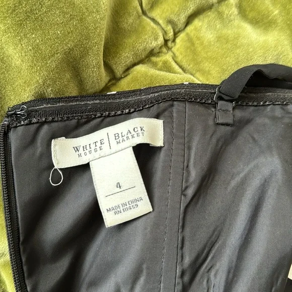 White House Black Market 100% silk mini dress - Picture 3 of 6